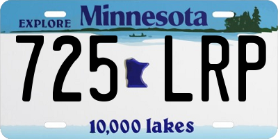MN license plate 725LRP