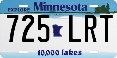 MN license plate 725LRT