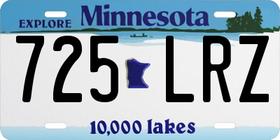 MN license plate 725LRZ