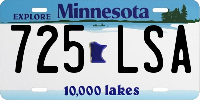 MN license plate 725LSA
