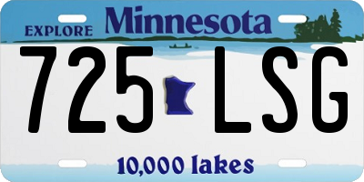 MN license plate 725LSG