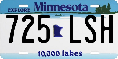 MN license plate 725LSH