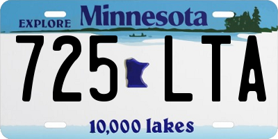 MN license plate 725LTA