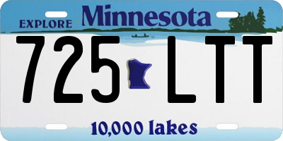 MN license plate 725LTT
