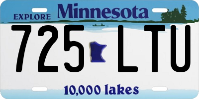 MN license plate 725LTU
