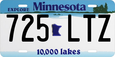 MN license plate 725LTZ