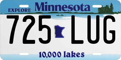 MN license plate 725LUG