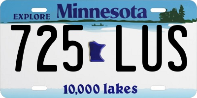 MN license plate 725LUS