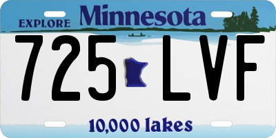 MN license plate 725LVF
