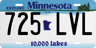 MN license plate 725LVL