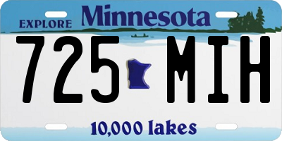 MN license plate 725MIH