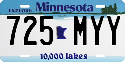 MN license plate 725MYY