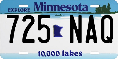 MN license plate 725NAQ
