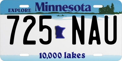 MN license plate 725NAU