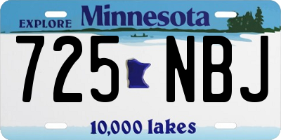 MN license plate 725NBJ