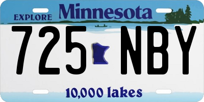 MN license plate 725NBY