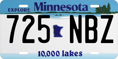 MN license plate 725NBZ