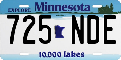 MN license plate 725NDE