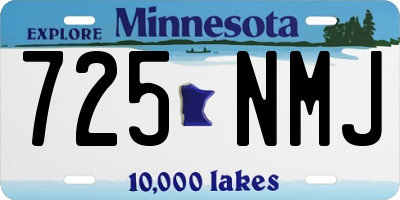 MN license plate 725NMJ
