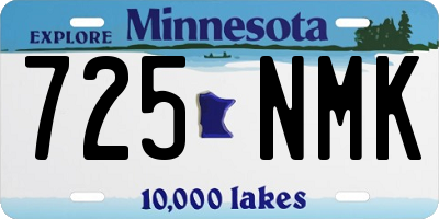MN license plate 725NMK