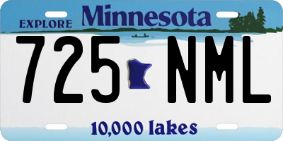 MN license plate 725NML