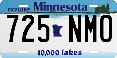 MN license plate 725NMO