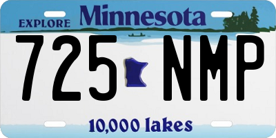 MN license plate 725NMP