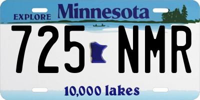 MN license plate 725NMR