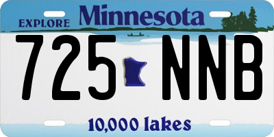 MN license plate 725NNB