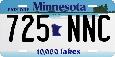 MN license plate 725NNC