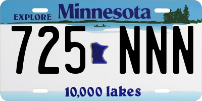 MN license plate 725NNN
