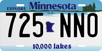MN license plate 725NNO