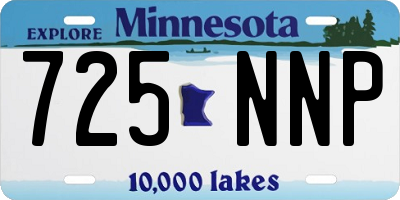 MN license plate 725NNP