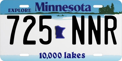 MN license plate 725NNR