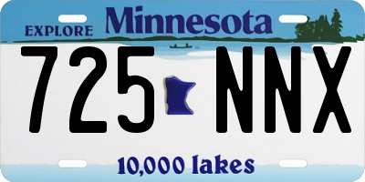 MN license plate 725NNX