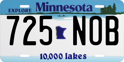 MN license plate 725NOB