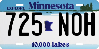 MN license plate 725NOH