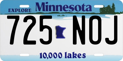 MN license plate 725NOJ