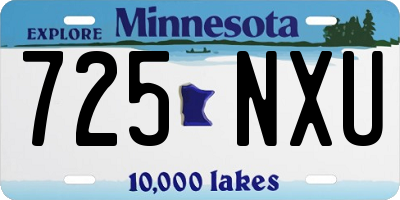 MN license plate 725NXU