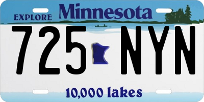 MN license plate 725NYN