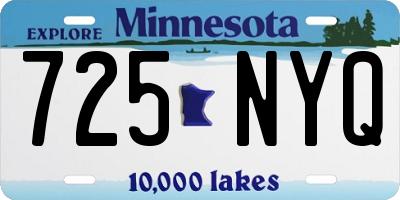 MN license plate 725NYQ