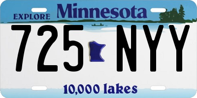 MN license plate 725NYY