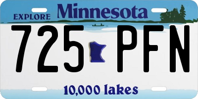 MN license plate 725PFN
