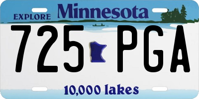 MN license plate 725PGA
