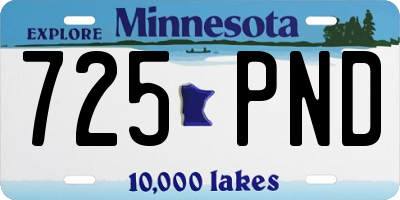 MN license plate 725PND