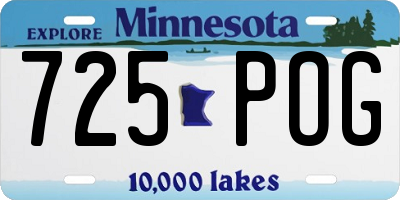 MN license plate 725POG