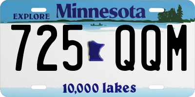 MN license plate 725QQM