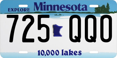 MN license plate 725QQO