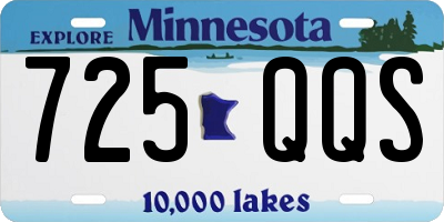 MN license plate 725QQS