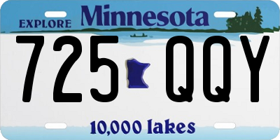 MN license plate 725QQY